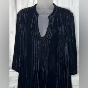 CP Shades Black Velvet Regina Dress.